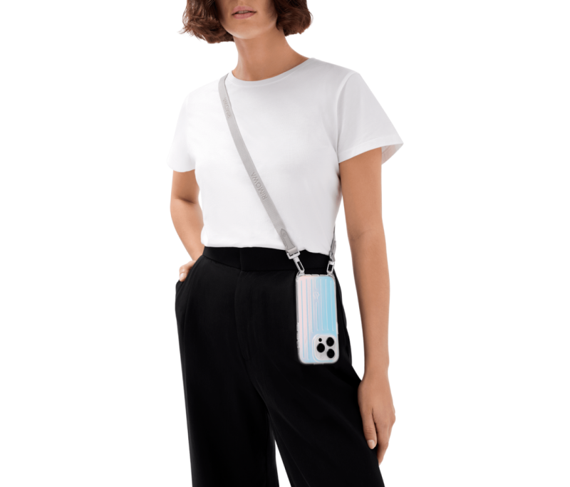 Bolsa Estuche Rimowa Iridescent for iPhone 15 Pro with Correa Iridescent | 4TkoQXFWGVq