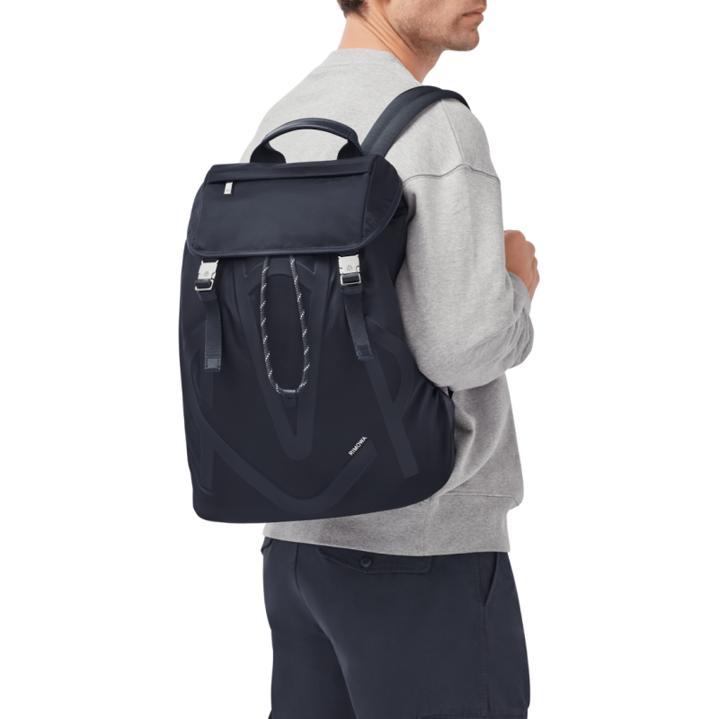 Mochilas Rimowa Signature - Nylon Flap Large Azul Marino Azules | 31vo6XrgRet